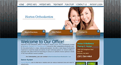 Desktop Screenshot of hortonorthodontics.com